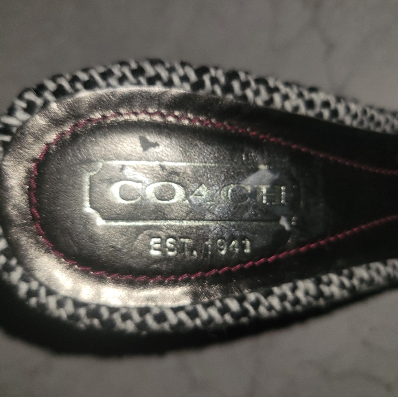 Coach Tweed Velvet Kitten Heels Sz 7B - Picture 4 of 7